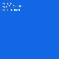 #1167E4 - Blue Ribbon Color Image