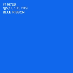 #1167EB - Blue Ribbon Color Image