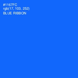 #1167FC - Blue Ribbon Color Image