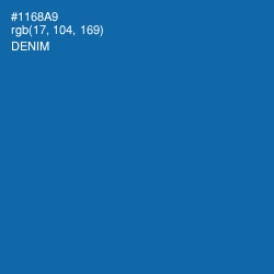 #1168A9 - Denim Color Image