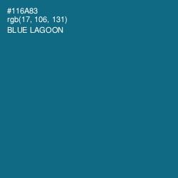 #116A83 - Blue Lagoon Color Image