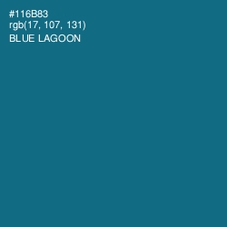 #116B83 - Blue Lagoon Color Image