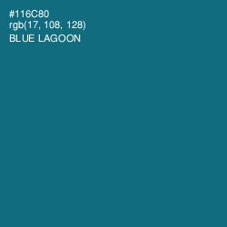#116C80 - Blue Lagoon Color Image