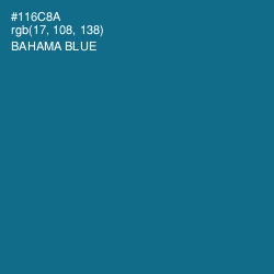 #116C8A - Bahama Blue Color Image