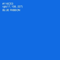 #116CE3 - Blue Ribbon Color Image