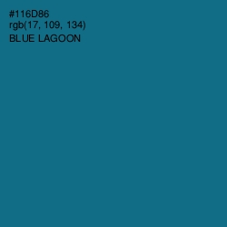 #116D86 - Blue Lagoon Color Image