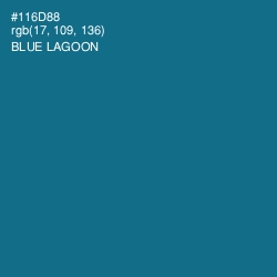 #116D88 - Blue Lagoon Color Image