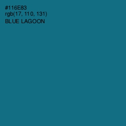 #116E83 - Blue Lagoon Color Image