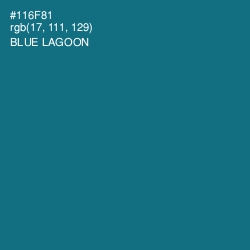 #116F81 - Blue Lagoon Color Image