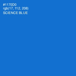 #1170D0 - Science Blue Color Image