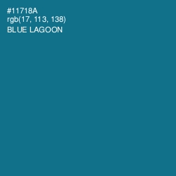 #11718A - Blue Lagoon Color Image