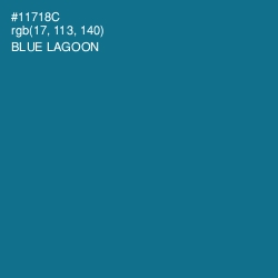 #11718C - Blue Lagoon Color Image