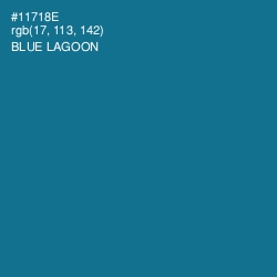 #11718E - Blue Lagoon Color Image