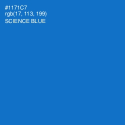 #1171C7 - Science Blue Color Image