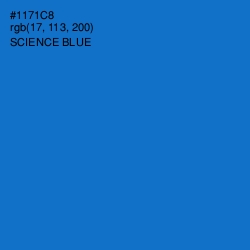 #1171C8 - Science Blue Color Image