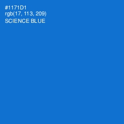 #1171D1 - Science Blue Color Image