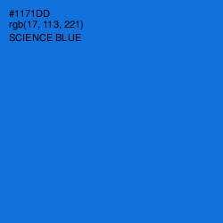 #1171DD - Science Blue Color Image