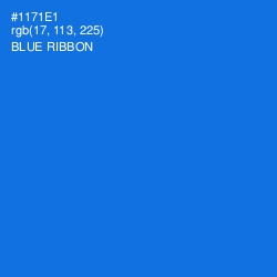 #1171E1 - Blue Ribbon Color Image