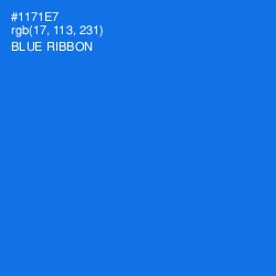 #1171E7 - Blue Ribbon Color Image