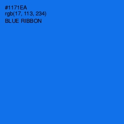 #1171EA - Blue Ribbon Color Image