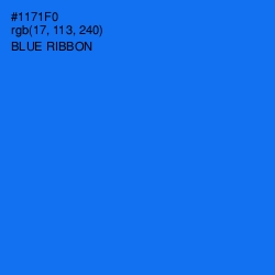 #1171F0 - Blue Ribbon Color Image