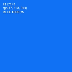 #1171F4 - Blue Ribbon Color Image