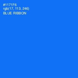 #1171F6 - Blue Ribbon Color Image