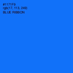 #1171F9 - Blue Ribbon Color Image