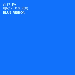 #1171FA - Blue Ribbon Color Image