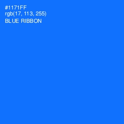 #1171FF - Blue Ribbon Color Image