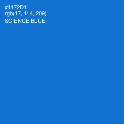 #1172D1 - Science Blue Color Image