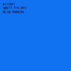 #1172F1 - Blue Ribbon Color Image