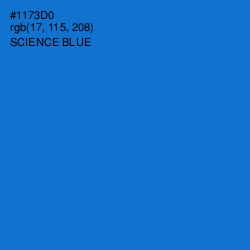 #1173D0 - Science Blue Color Image