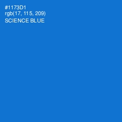 #1173D1 - Science Blue Color Image