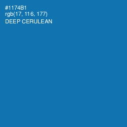 #1174B1 - Deep Cerulean Color Image