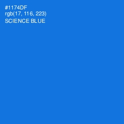 #1174DF - Science Blue Color Image