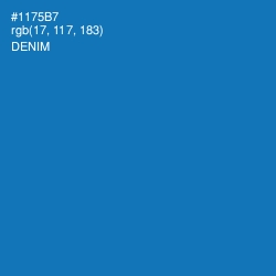 #1175B7 - Denim Color Image