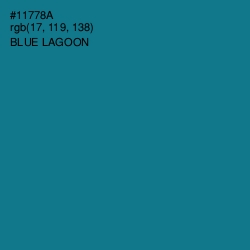 #11778A - Blue Lagoon Color Image