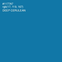 #1177A7 - Deep Cerulean Color Image