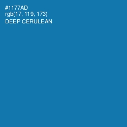 #1177AD - Deep Cerulean Color Image