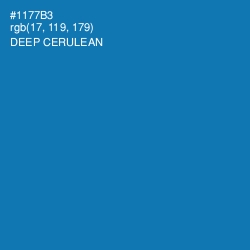 #1177B3 - Deep Cerulean Color Image