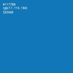 #1177B8 - Denim Color Image