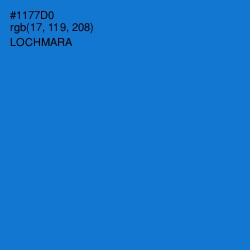 #1177D0 - Lochmara Color Image