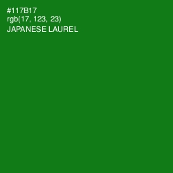 #117B17 - Japanese Laurel Color Image