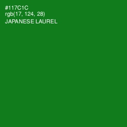 #117C1C - Japanese Laurel Color Image