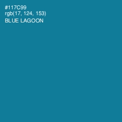 #117C99 - Blue Lagoon Color Image