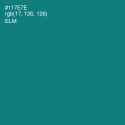#117E7E - Elm Color Image