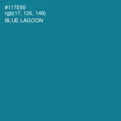 #117E95 - Blue Lagoon Color Image