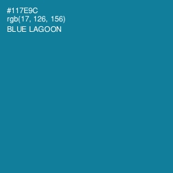 #117E9C - Blue Lagoon Color Image