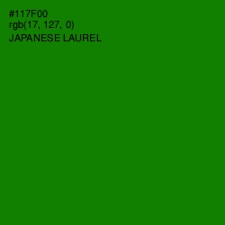 #117F00 - Japanese Laurel Color Image